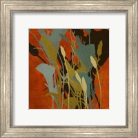 Framed 'Urban Meadow II' border=