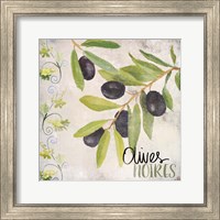 Framed 'Olives Noires' border=