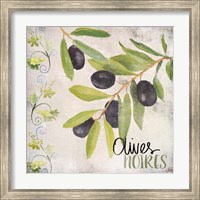 Framed 'Olives Noires' border=