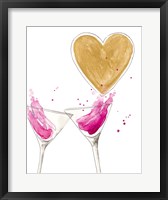 Framed Martini Heart