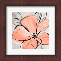 Framed 'Cafe Rose III' border=