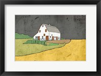 Framed White Barn