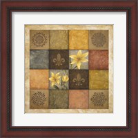 Framed 'Color Swatch Blossom I' border=