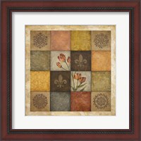 Framed 'Color Swatch Blossom II' border=