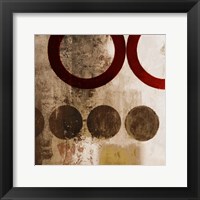 Red Liberate Square II Framed Print