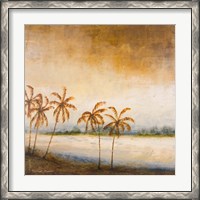 Framed 'Coastal Romance I' border=