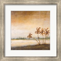 Framed 'Coastal Romance II' border=