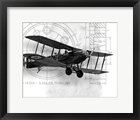 Framed Flight Plans BW I