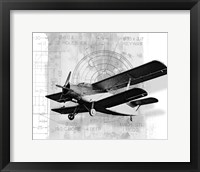 Flight Plans BW II Framed Print