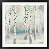 Framed 'Watercolor December Birch II' border=