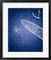 Blue Prints II Framed Print