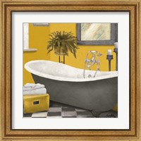 Framed 'Sunny Bath II' border=