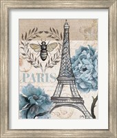 Framed 'Paris Bee I' border=