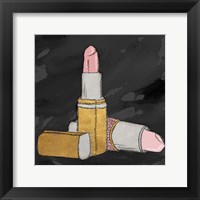 Framed Lipstick Poppin' on Black