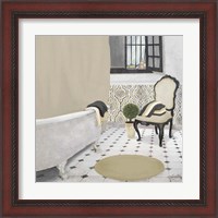 Framed 'Sundance Neutral Bath I' border=