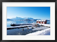 Framed Fishing Dock on the Fjord