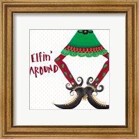 Framed 'Holiday Legs III' border=