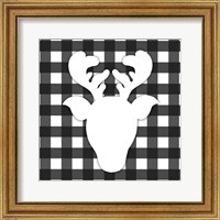 Framed 'Christmas Gingham II' border=