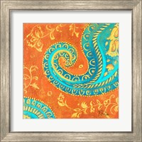 Framed 'Spring Paisley II' border=