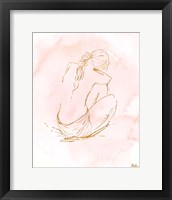 Nude on Pink I Framed Print