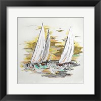 Sailing at Sunset II Framed Print
