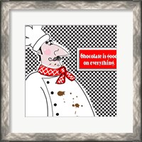 Framed 'Bon Appetit Chef I' border=