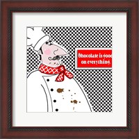 Framed 'Bon Appetit Chef I' border=