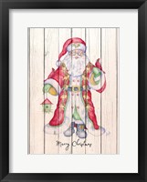 Santa & Cardinal I Framed Print