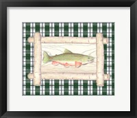 Framed 'Framed Lake Fish II' border=