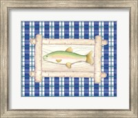 Framed 'Framed Lake Fish III' border=