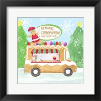 Framed 'Food Cart Christmas I Gingerbread' border=