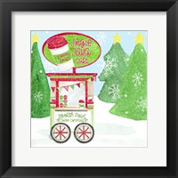 Framed 'Food Cart Christmas II Jingle Java' border=