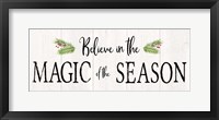 Framed Peaceful Christmas - Magic of the Season horiz black text