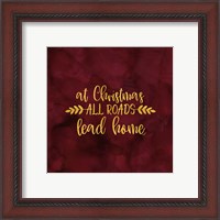 Framed 'All that Glitters for Christmas I-All Roads' border=