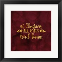 Framed 'All that Glitters for Christmas I-All Roads' border=