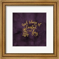 Framed 'All that Glitters for Christmas II-Comfort and Joy' border=