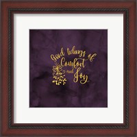 Framed 'All that Glitters for Christmas II-Comfort and Joy' border=