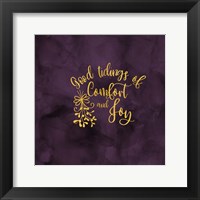 Framed 'All that Glitters for Christmas II-Comfort and Joy' border=