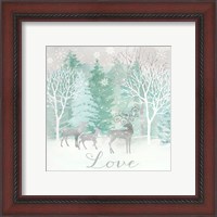 Framed 'Peace on Earth Silver III' border=