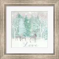 Framed 'Peace on Earth Silver III' border=