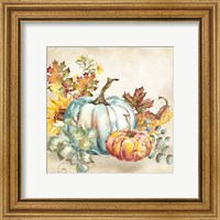 Framed 'Watercolor Harvest Pumpkin III' border=