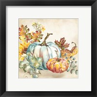 Framed 'Watercolor Harvest Pumpkin III' border=