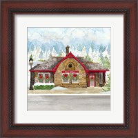 Framed 'Christmas Village III' border=