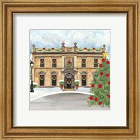 Framed 'Christmas Village IV' border=