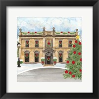 Framed 'Christmas Village IV' border=