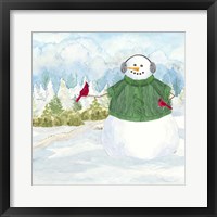 Framed Snowman Christmas V