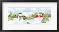 Framed Snowman Christmas panel II