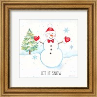 Framed 'Vintage Holiday Cheer IV' border=