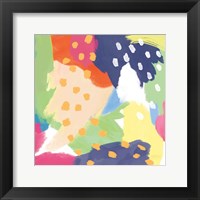 Bright Life II Blue Green Crop Framed Print