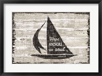 Driftwood Coast Scripture II Framed Print